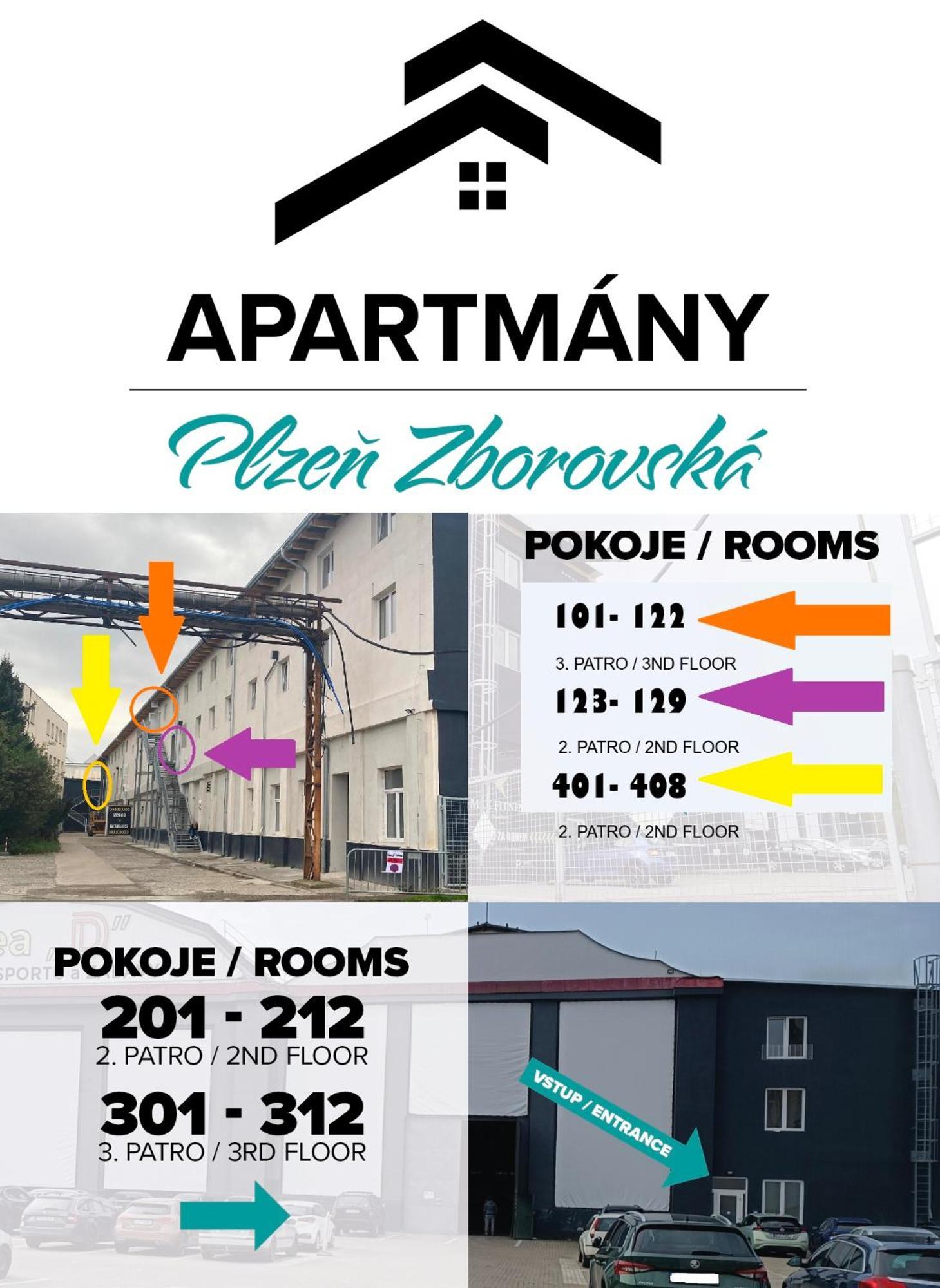 Apartmany Plzen Zborovska 22 A Bagian luar foto